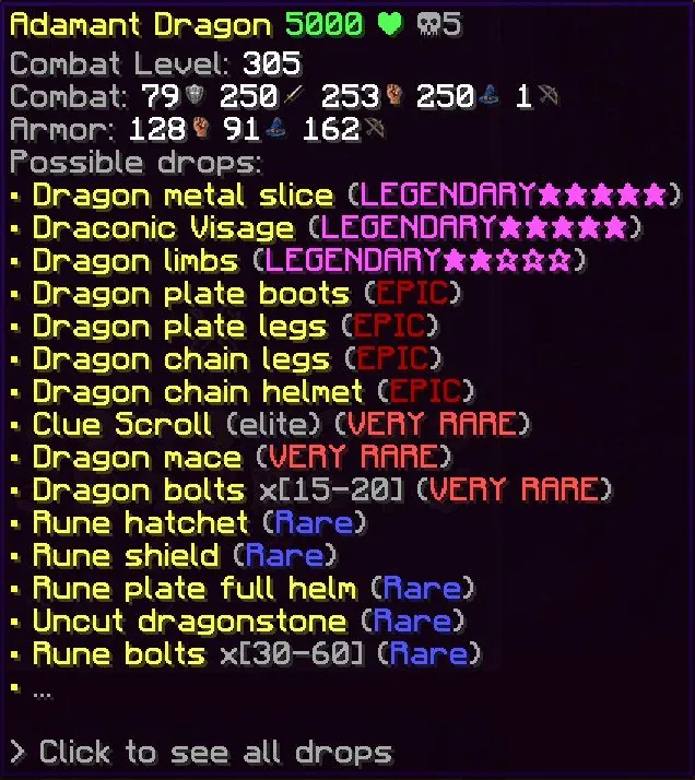 Adamant and Rune Dragons