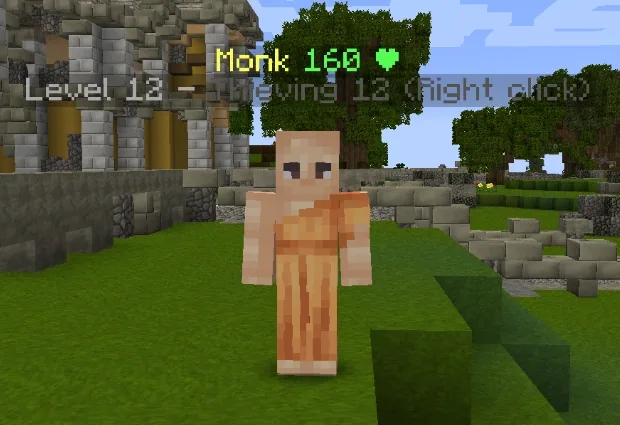 A monk, at the altar you would restore at